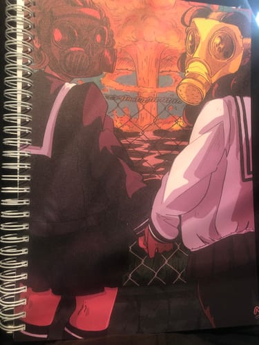 Customer photo review of Gas Mask Girls Large Reusable Sticker Book