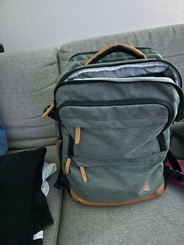 Customer photo review of Falco 40L Expandable Airline Approved Carry On Travel Backpack