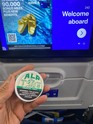 Customer photo review of Tropical Fruit Nicotine Pouches