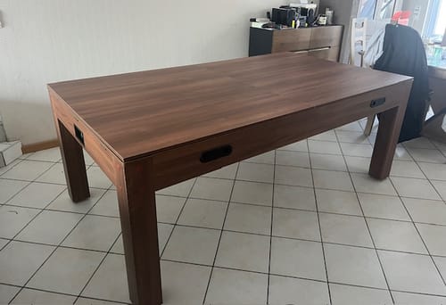 Customer photo review of Table à manger Billard Air Hockey et Ping Pong Multi-jeux