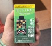 Customer photo review of Elf THC Vape Limited Edition Bars - Shark Shock Diesel