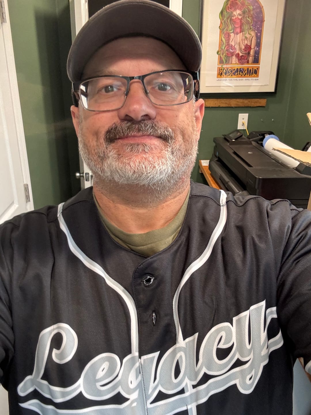 Customer photo review of Custom Light Blue Yellow-White Classic Style Authentic Baseball Jersey