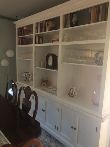Customer photo review of Halifax Large Hutch Bookcase - White