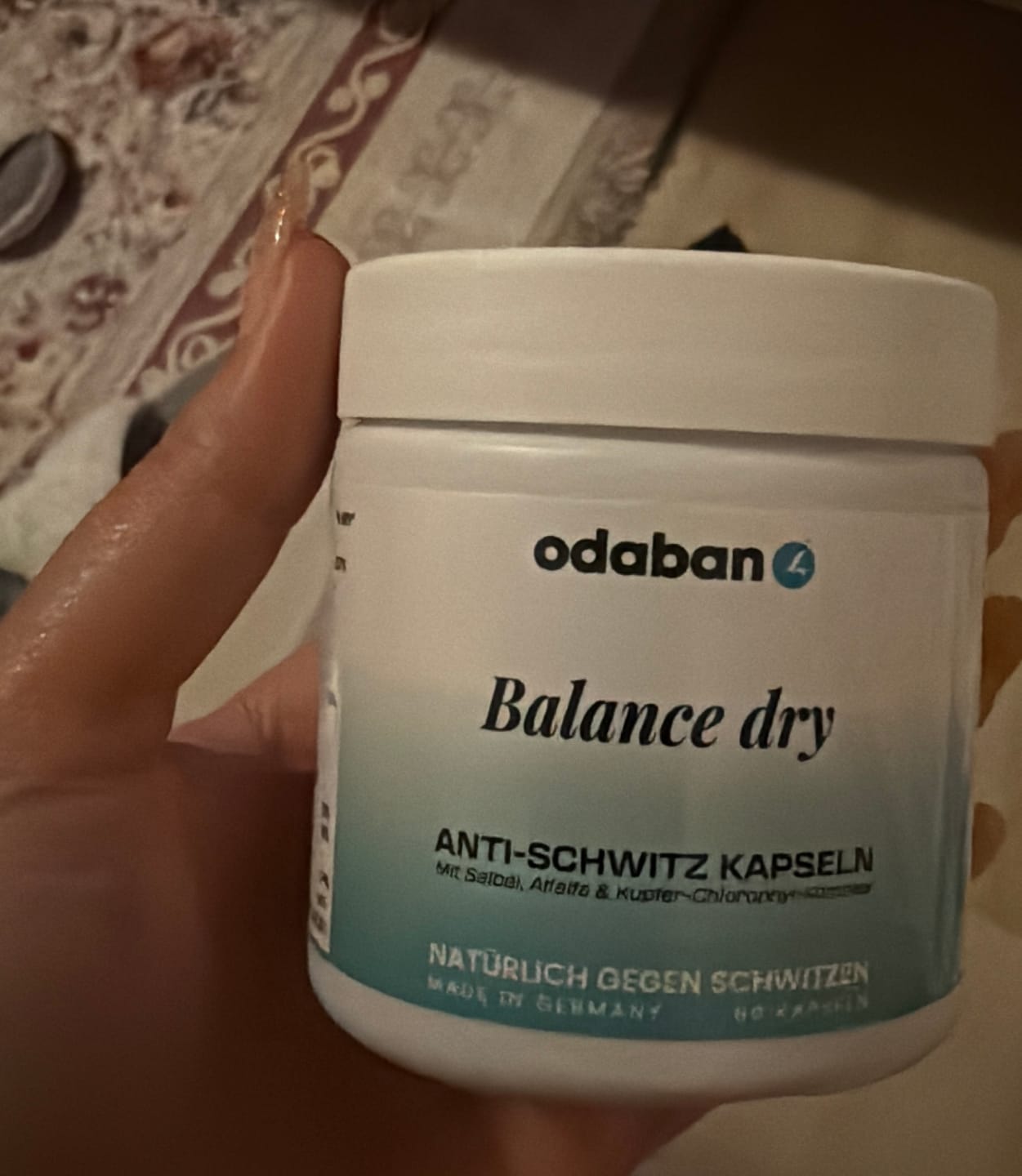 Customer photo review of odaban® Balance dry - Anti-Schwitz Kapseln I Abo