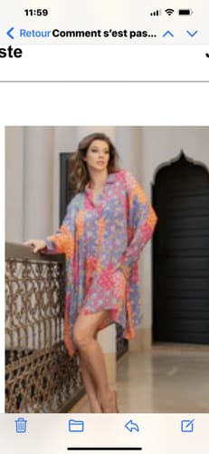 Customer photo review of Robe courte chemise Loxy