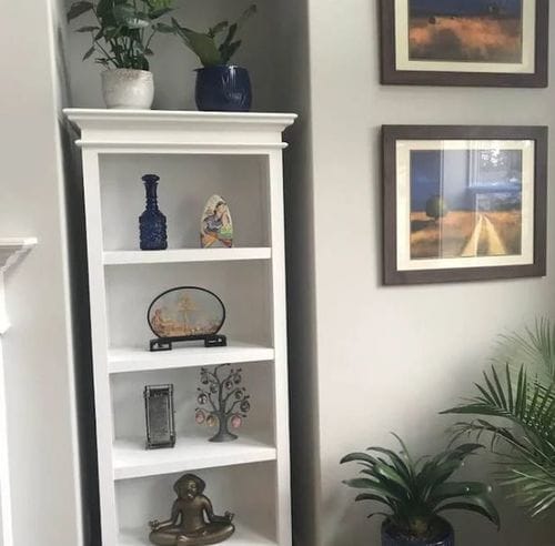 Customer photo review of Halifax Medium Bookcase - White