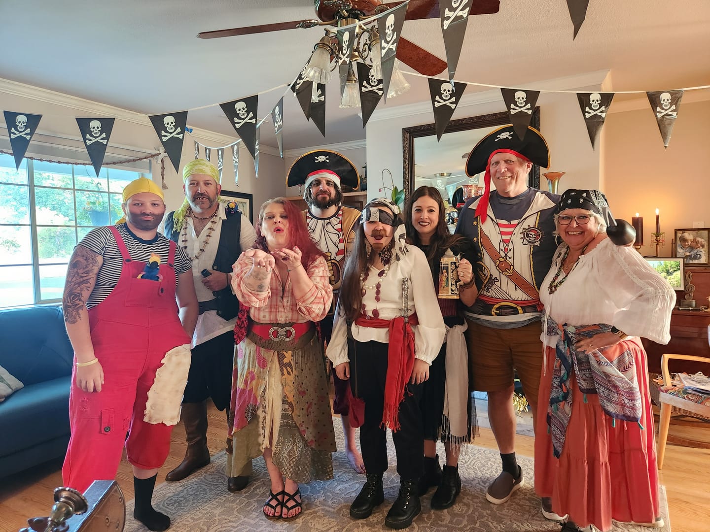 Customer photo review of Pirate Murder Mystery Host Your Own Game Kit