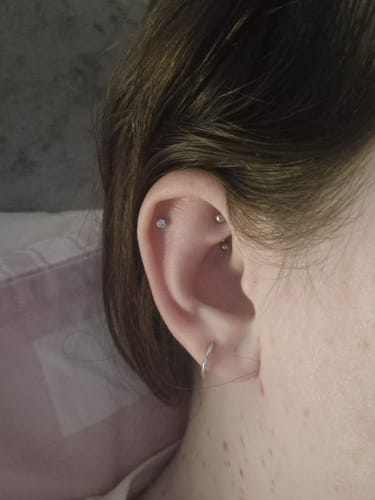 Customer photo review of Solitaire flatback Silver