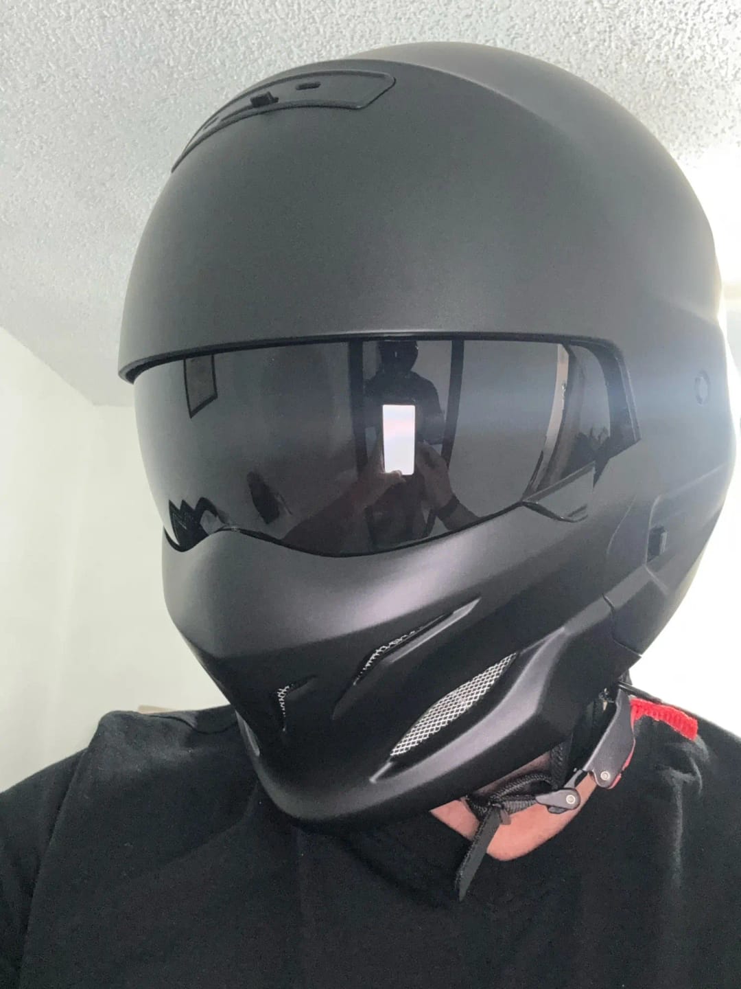 Customer photo review of 'Air Force' Open Helmet with Retractable Visor