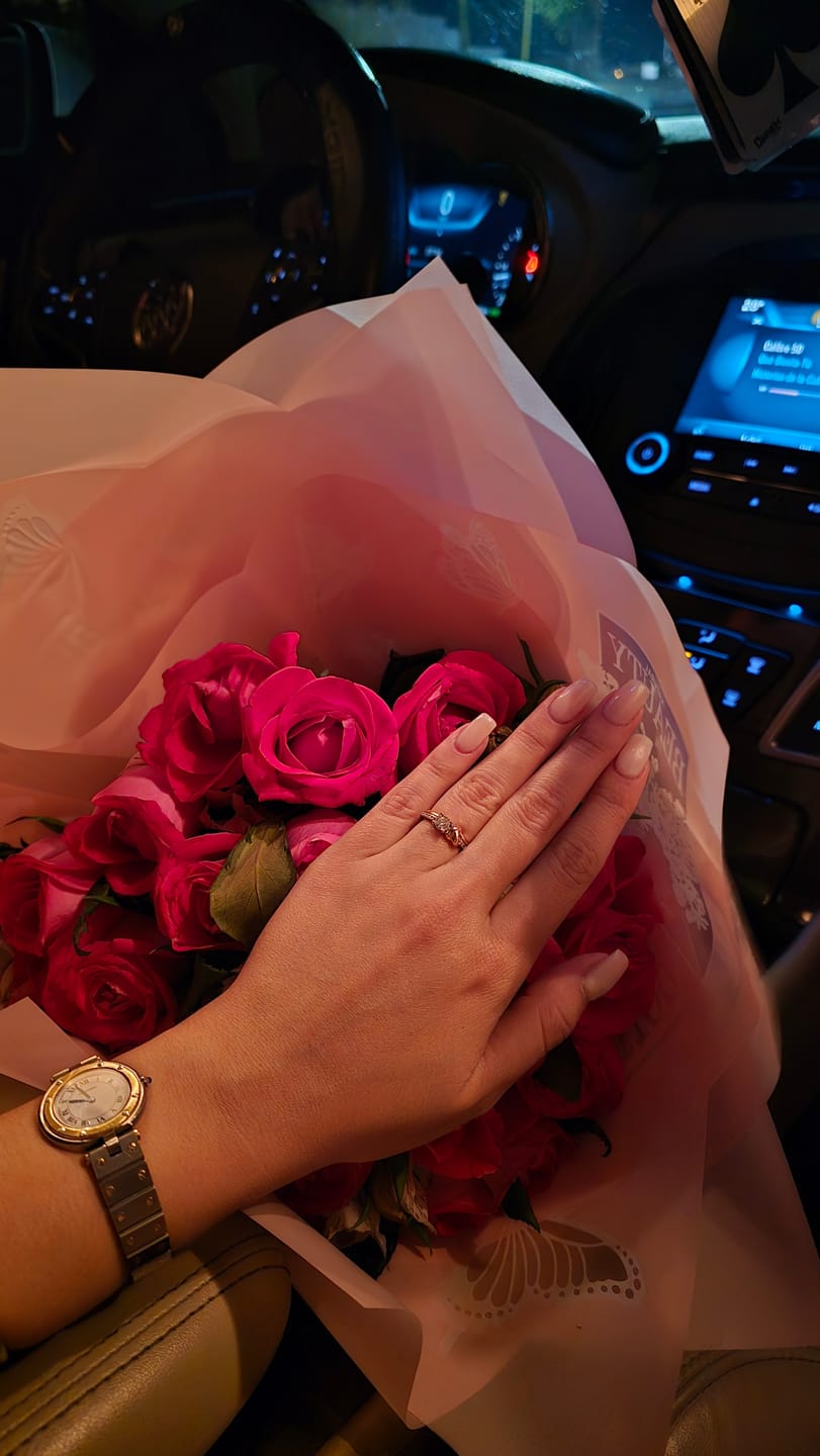 Customer photo review of ANILLO PROMESA CORAZÓN ETERNO CRISTAL SWAROVSKI + KIT DE REGALO