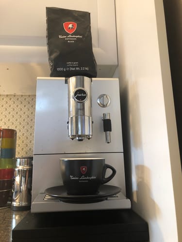 Customer photo review of Italian Coffee Cup and Saucer - Black Collection