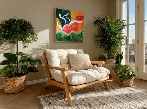 Customer review photo for Abstract Painting Set Of 2 #SP164