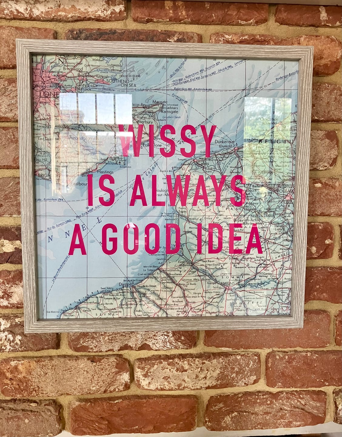 Customer photo review of Custom Pop Art Map Print (Any Location)