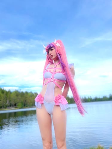 Customer photo review of Ironmouse Magical Girl Swimsuit