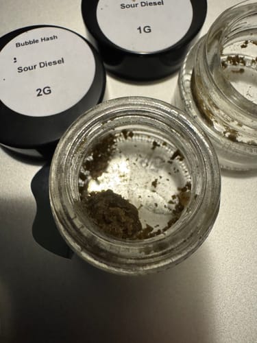 Customer photo review of Sour Diesel Bubble Hash