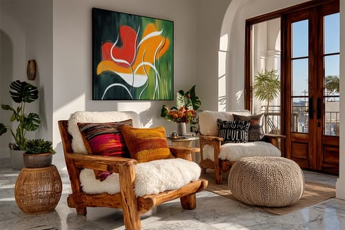 Customer review photo for Abstract Painting Set Of 2 #SP164