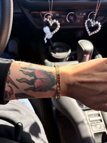 Customer photo review of 6mm Hali'a Heirloom Stacker Bangle (Baby to Adult Sizes)