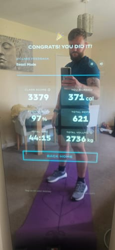 Customer photo review of MAGIC AI: Fitness Smart Mirror