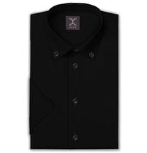 Elisha S. review of Wrinkle-resistant - Button-Down - Cotton-Lycra Shirt - Black - Short Sleeve image 1 out of 1