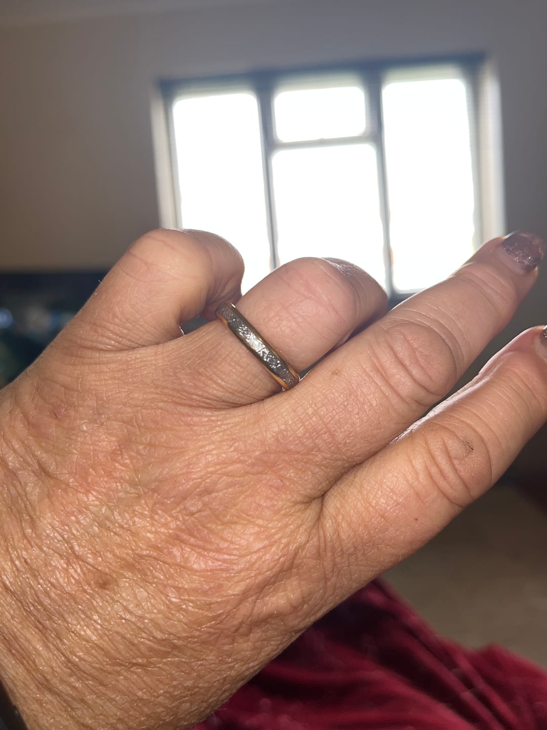 Customer photo review of The Golden Steel 4mm Wonder Ring