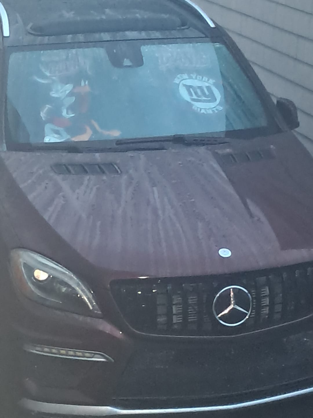 Customer photo review of New York Giants Car Sunshade Custom Car Accessories