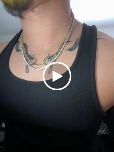 Customer video review of VVS Tennis Chain 14K Gold (ALL SIZES)