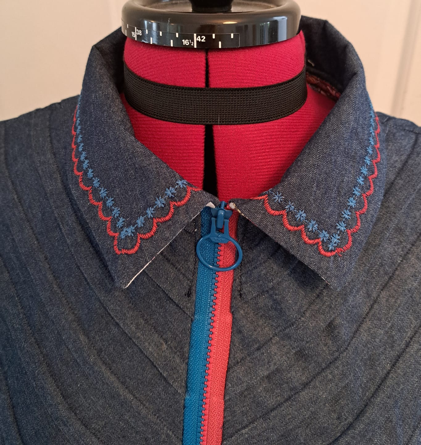 Customer photo review of Lightweight 4oz Washed Denim Fabric