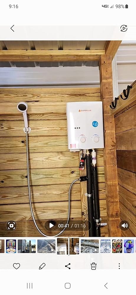 Customer photo review of Camplux AY132 Portable Water Heater