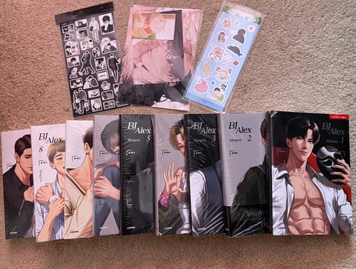 Customer photo review of BJ Alex Manhwa Books - English Version