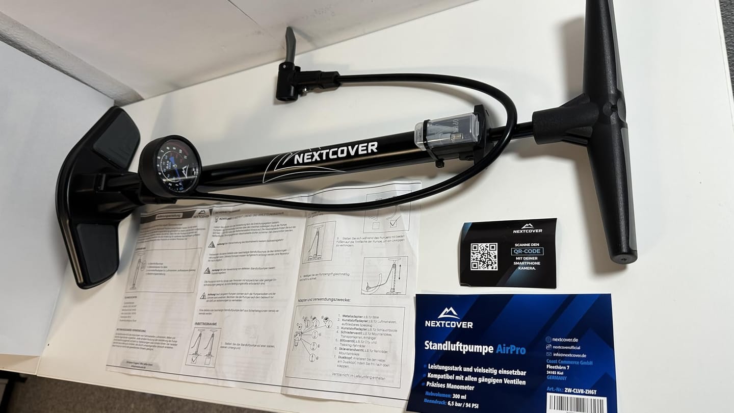 Customer photo review of Fahrrad Luftpumpen für alle Ventile mit Airflow-Technologie