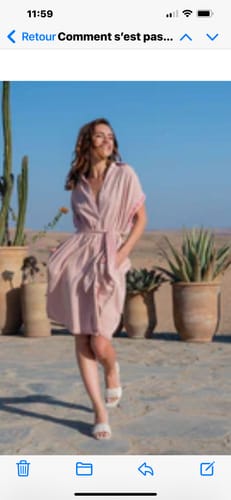 Customer photo review of Robe chemise Roly