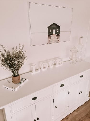 Customer photo review of Buffet with 3 Drawers and 5 Doors