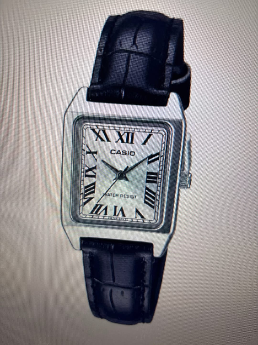 Customer photo review of Reloj Casio Tank Análogo LTP-V007L-7B1UDF Cuero Dial Plateado