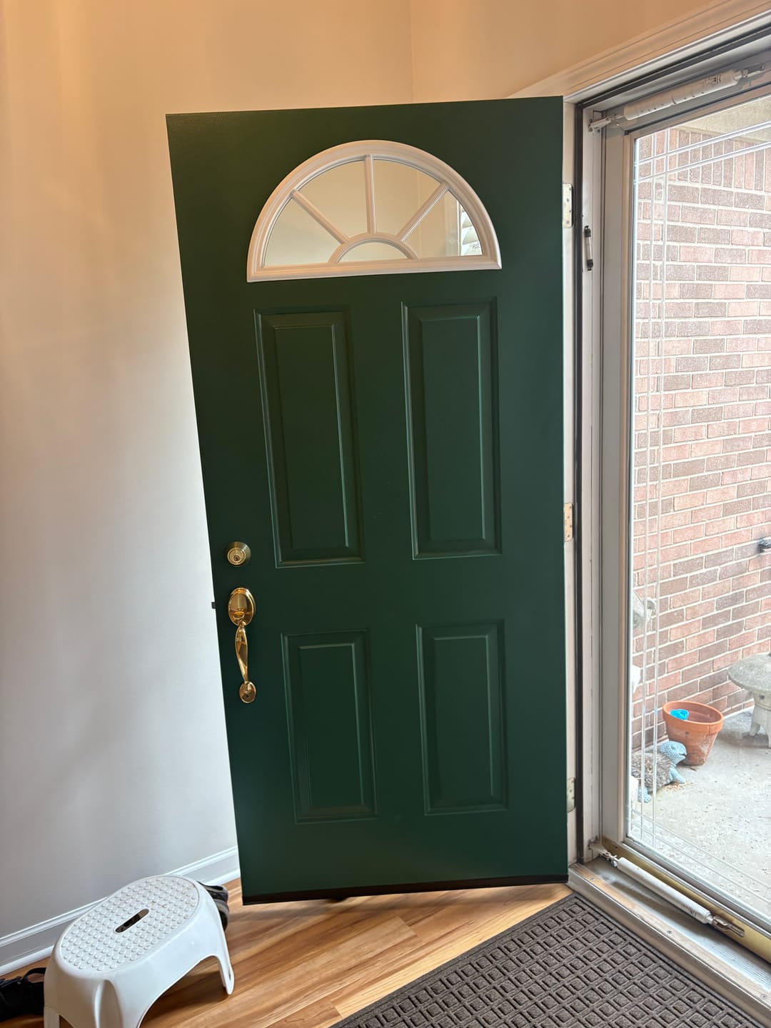 Customer photo review of Clear Sunburst Glass and Frame Kit (Fanlite)