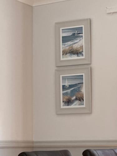 Customer photo review of White Sails & Making Waves Set Of Two (Small) By Sabrina Roscino