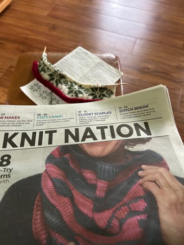 Customer photo review of Knit Nation • 1-Issue-a-Month Subscription