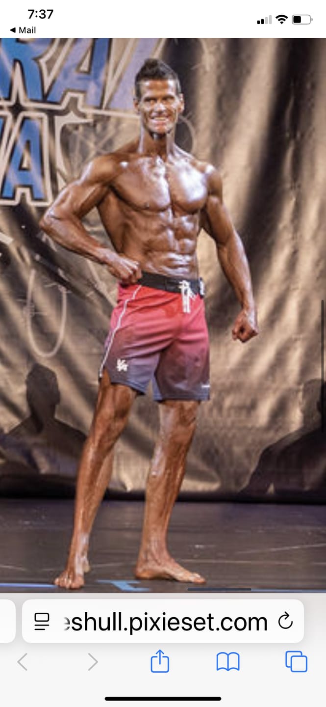 Customer photo review of 1067 - Men's physique Stage Shorts