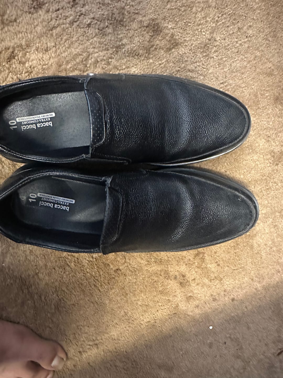 Customer photo review of Bacca Bucci Leather Office Slip-ons Formal Shoes | UK- 06 to 14