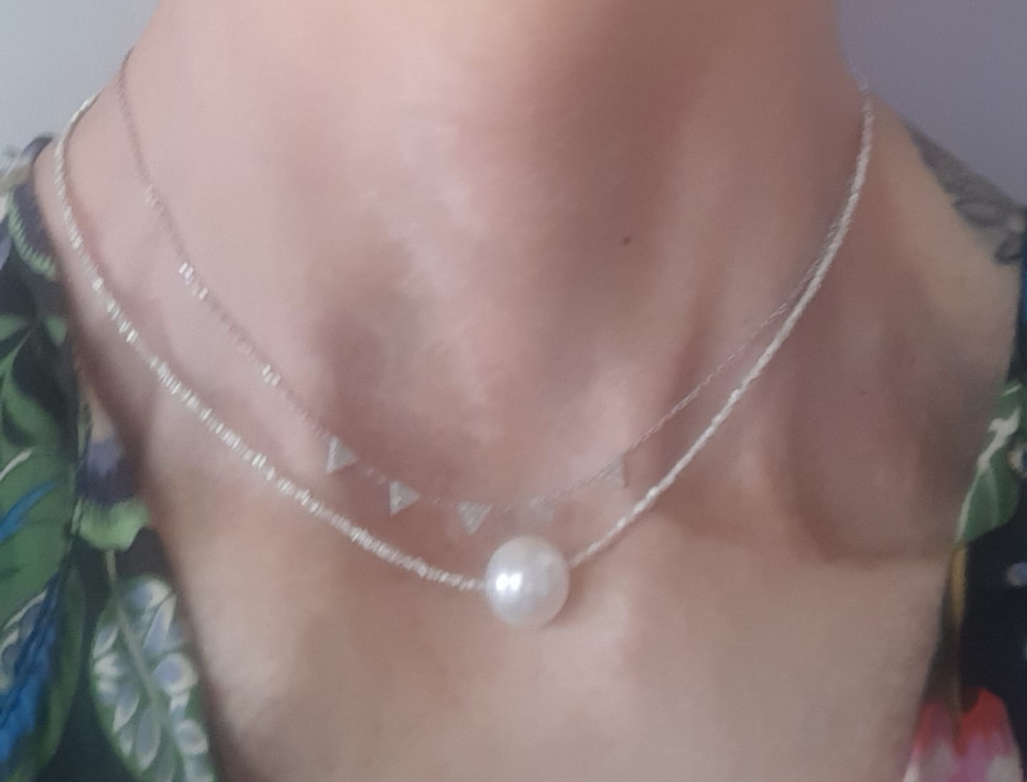 Customer photo review of Collier Perle de Culture Guadalupe