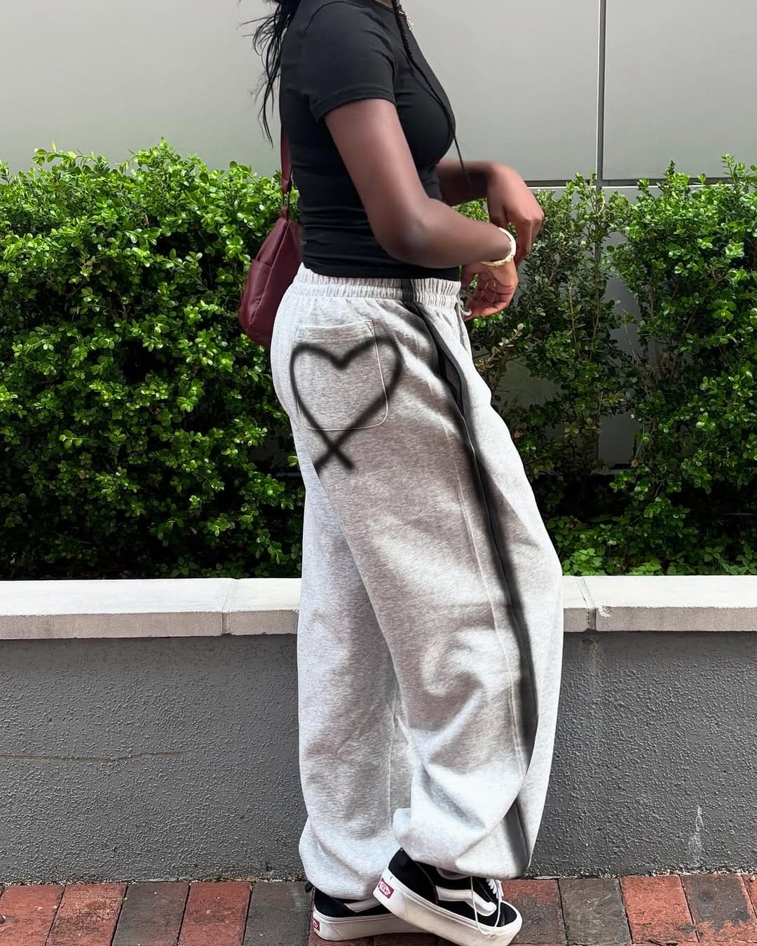 Customer photo review of Aelfric Eden Graffiti Heart Baggy Sweatpants