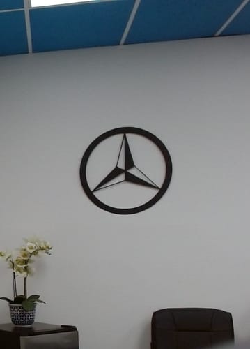 Customer photo review of Mercedes Metal Car Emblem