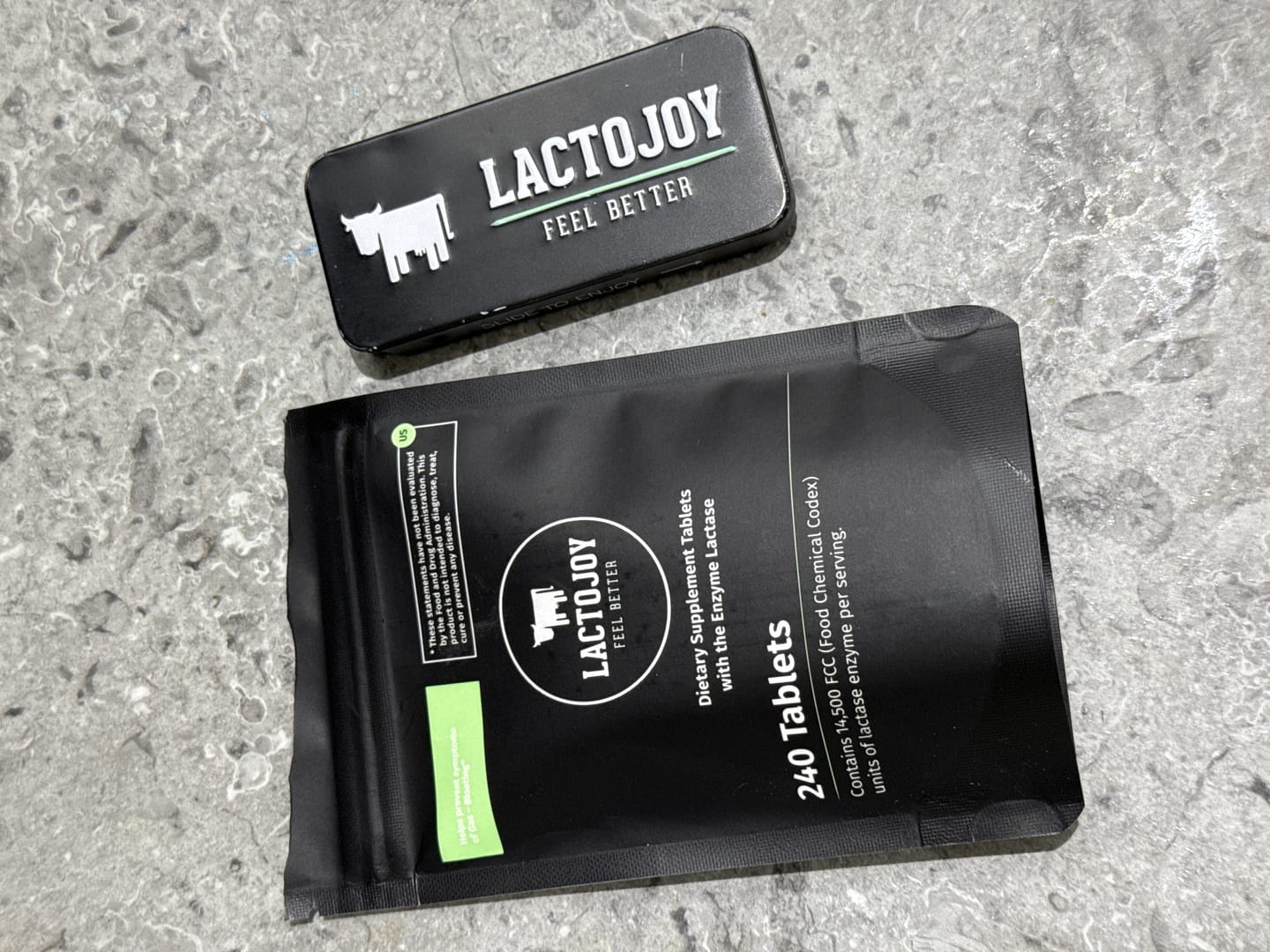 Customer photo review of LactoJoy Lactase Pills - 14.500 FCC - 240 pcs refill bag