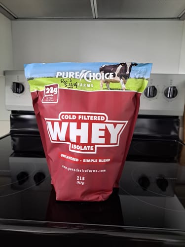 Customer photo review of Whey Protein Isolate Unflavored