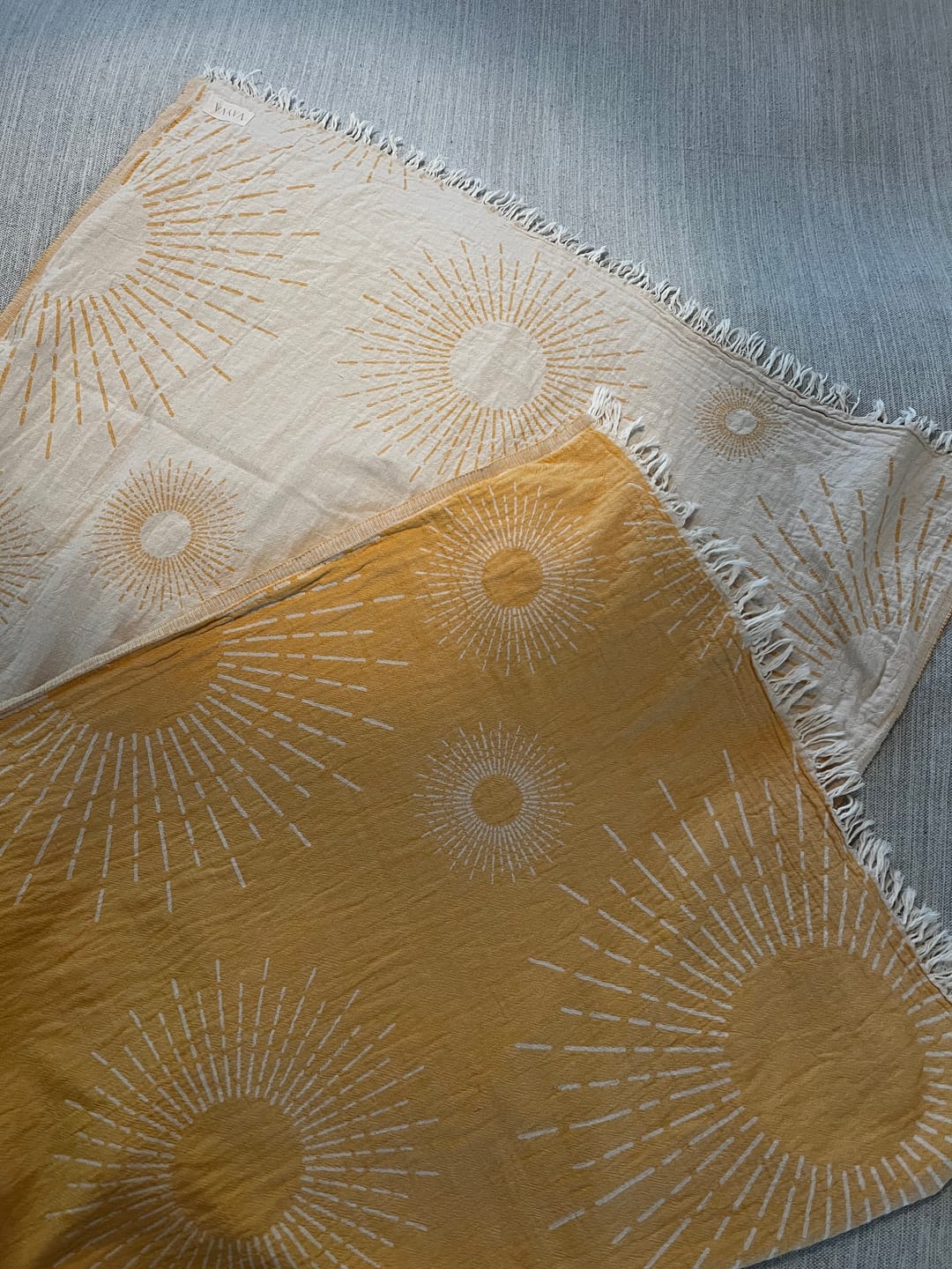 Customer photo review of Leichtes Strandtuch aus Baumwolle | Sunshine