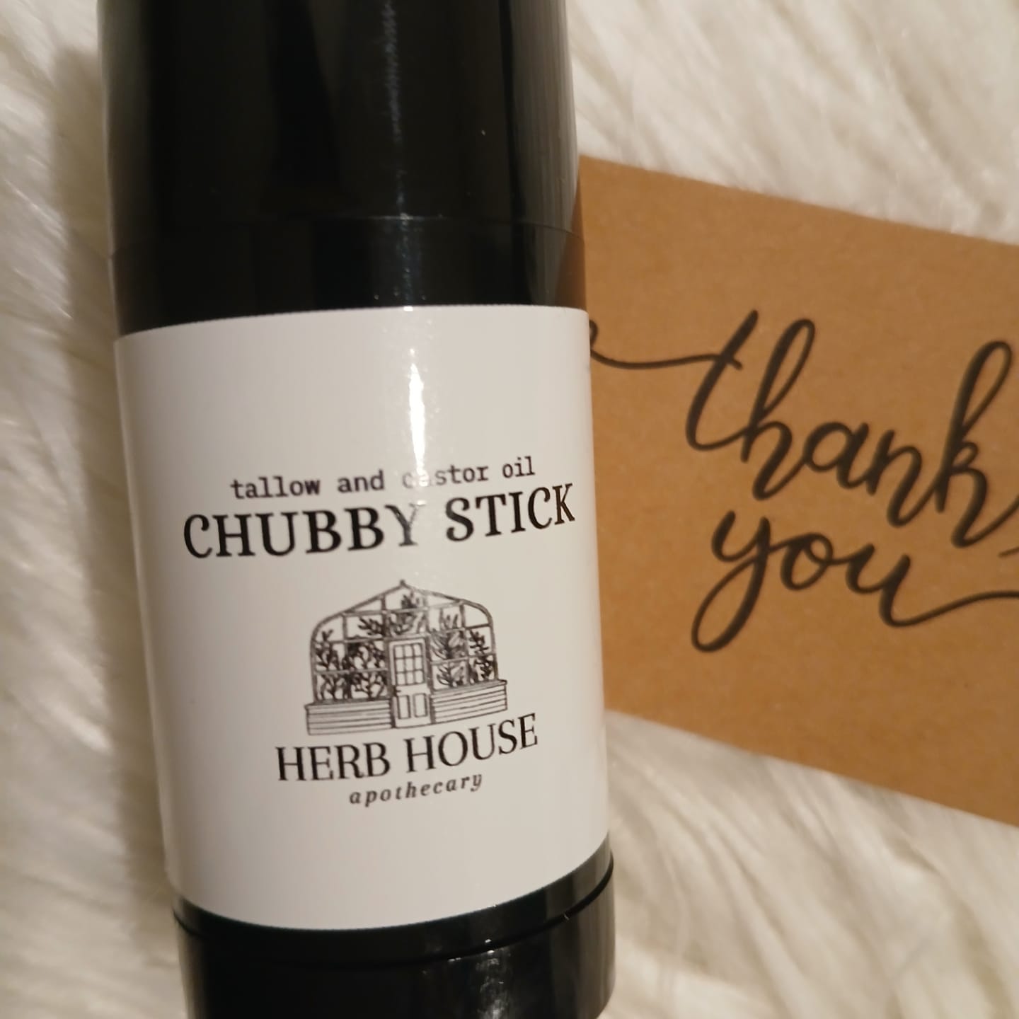 Customer photo review of Tallow and Castor Oil Chubby Stick