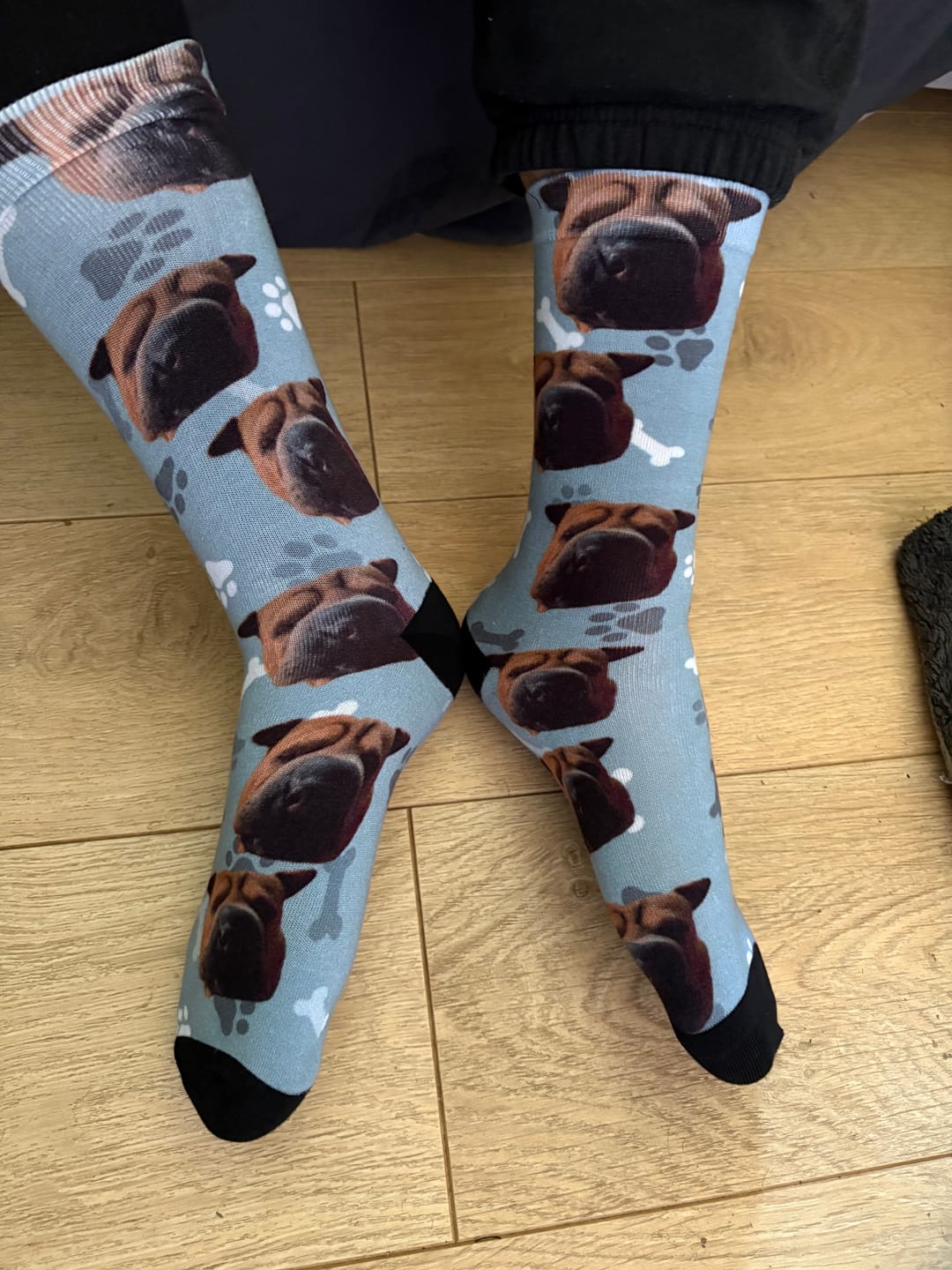 Customer photo review of Votre photo - Chaussettes personnalisées