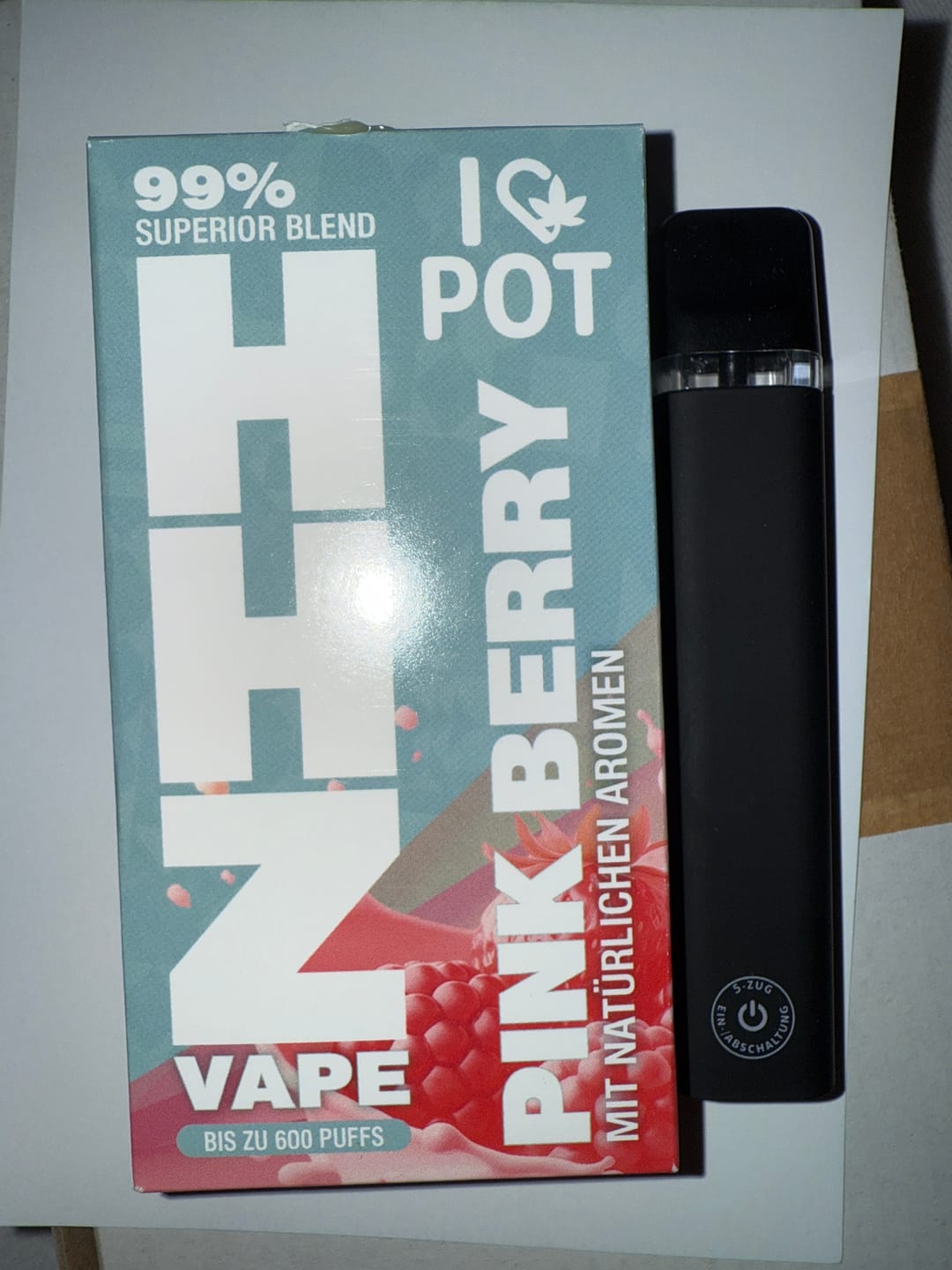 Customer photo review of HHZ Vape Pen 95% - Pink Berry