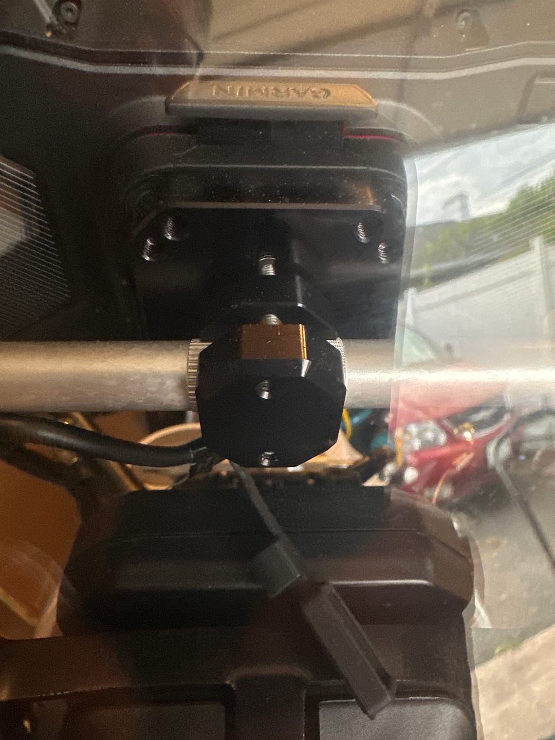 Customer photo review of Garmin | Motorcycle Power Cable + Mount for zūmo XT2