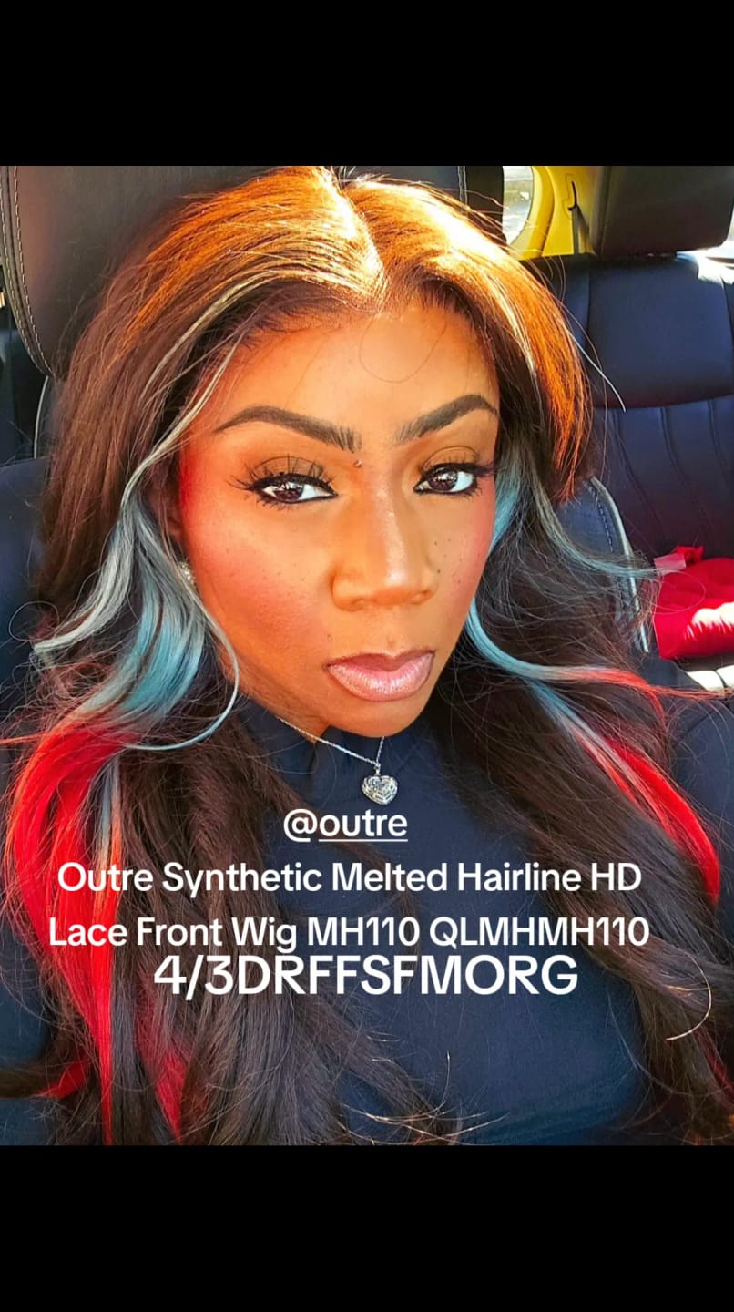 Customer photo review of Outre Melted Hairline Glueless HD Lace Front Wig - MH 110