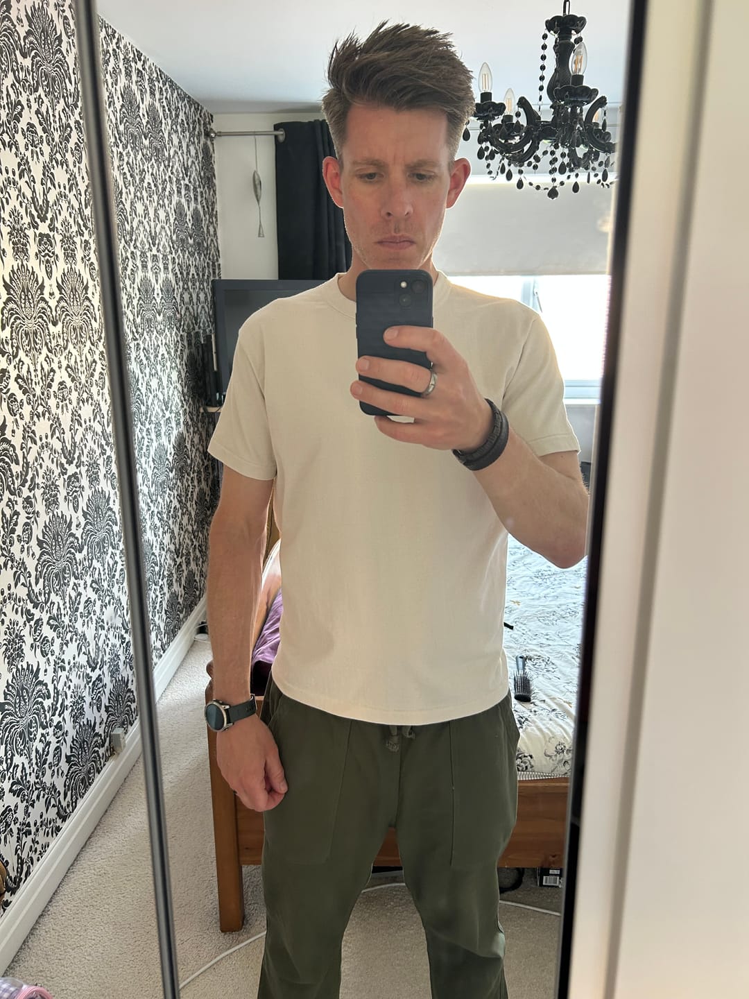 Customer photo review of Loopwheel Tubular Athletic T-Shirt - Apricot